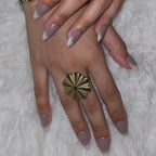 Mocha Brown Glossy Short Round Press-On Nails | 24 Pcs + Free Kit