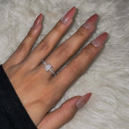Rose Pink Pearl Shimmer Medium Almond Press-On Nails | 30 Pcs + Free Kit
