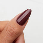 Dark Chocolate Glossy Almond Press-On Nails | 24 Pcs + Free Kit